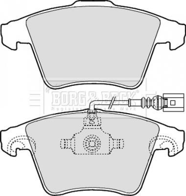 BORG & BECK Комплект тормозных колодок, дисковый тормоз BBP2143